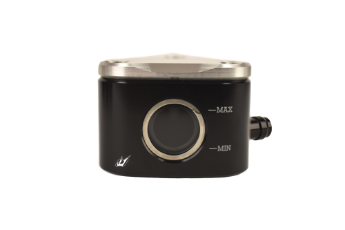 Driven Racing - Driven Racing Halo Fluid Container - Rear Brake/Clutch - Right 8MM Outlet - Silver - DRRRE-01-SL