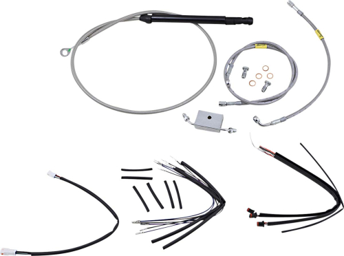Burly Brand - Burly Brand Handlebar Cable/Line Install Kits - Stainless Steel - B30-1245