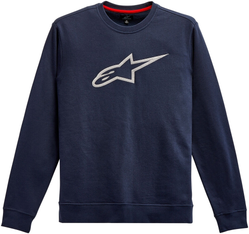 Alpinestars - Alpinestars Ageless Crew Fleece - 1212-51322-7011-S - Navy/Gray - Small
