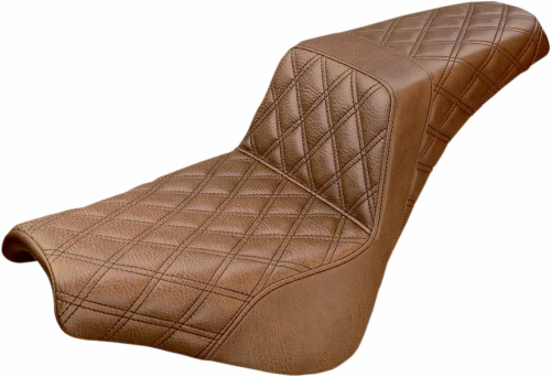 Saddlemen - Saddlemen Step-Up Full LS Seat - Brown Full Diamond - 818-30-175BR