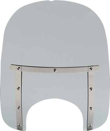 Memphis Shades - Memphis Shades Memphis Slim Windshield (9in. Cutout) - 17in. - Black Smoke - MEM42212