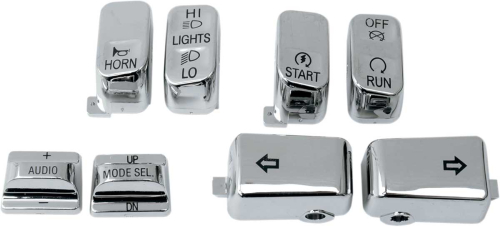 Drag Specialties - Drag Specialties Switch Cap Kit - 8-Piece Radio Control - H18-033600-C