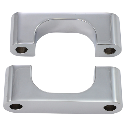 Klock Werks - Klock Werks Tire Hugger Front Fender Mounting Blocks for 21in. Tire - Chrome Finish - KW05-02-0106-C