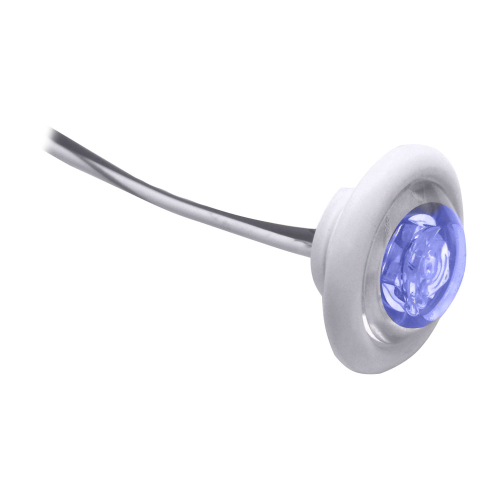 Innovative Lighting - Innovative Lighting LED Bulkhead/Livewell Light "The Shortie" Blue LED w/ White Grommet