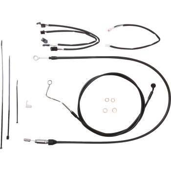 Magnum - Magnum XR Black Dot Handlebar Installation Kit - 12in-14in. - Black Fittings - 4861151