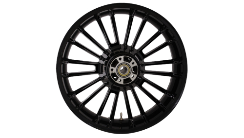 Coastal Moto - Coastal Moto Precision Cast Atlantic 3D Rear Wheel - 18in.x5.5in. - Solid Black - 3D-ATL185SB-ABST