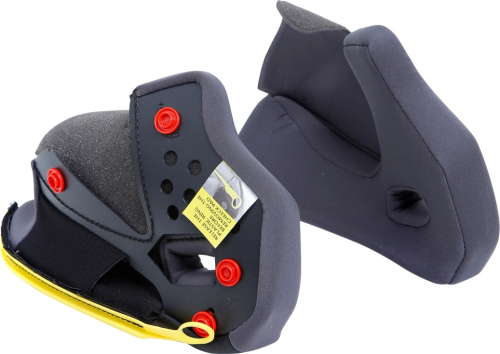AGV - AGV Cheek Pads for Tour Helmets - Gray/Black - XL - 20KIT93033629