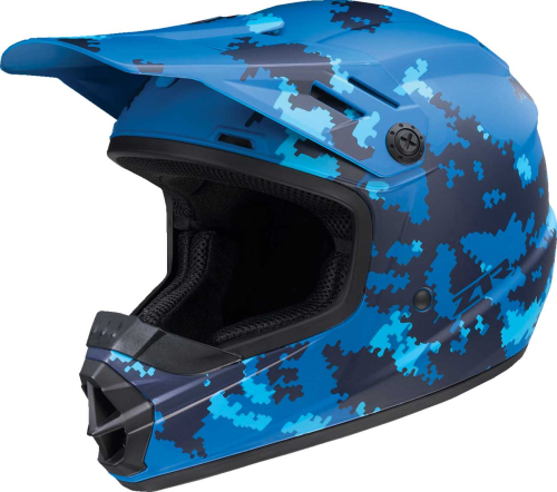 Z1R - Z1R Rise Digi Camo Youth Helmet - 0111-1464 - Matte Blue - Medium