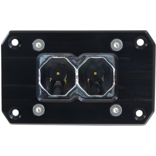 Heretic Studio - Heretic Studio 4in. 6-Series Flood Light - Black Flush Mount - LB-6SF04121