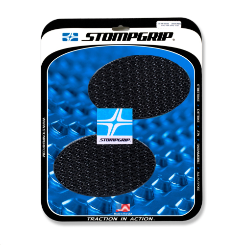 Stompgrip - Stompgrip Icon Profile Oval Tank Grips - Black - 50-14-0003B
