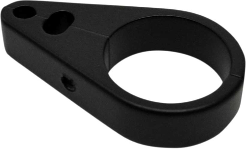 Drag Specialties - Drag Specialties Throttle/Idle/Brake Cable Clamp for 1in. Diameter Handlbar/Frame - Flat Black - 0658-0112