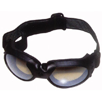 Emgo - Emgo Bandito Goggles - 76-50151 - Black / Blue Lens - OSFM