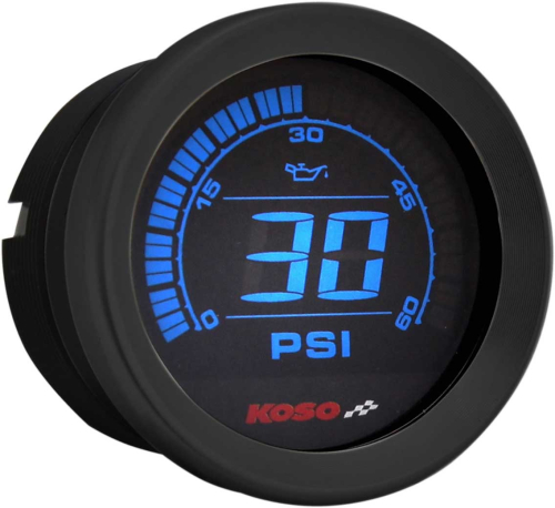 Koso North America - Koso North America 2in. Oil Pressure Gauge - Black - BA050430