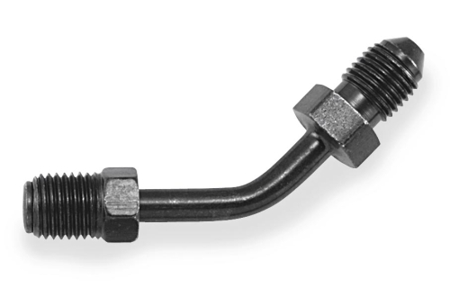 Goodridge - Goodridge Brake Fitting - 45deg. 3/8in. 24 I.F. Rear Caliper - Black - 646-03BK