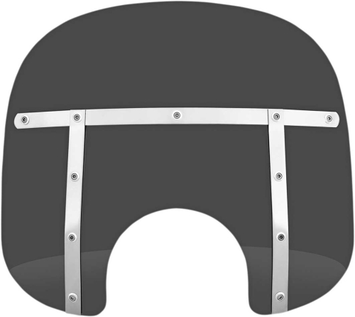 Memphis Shades - Memphis Shades Memphis Fats Windshield (7in. Cutout) - 13in. - Dark Black Smoke - MEM31110