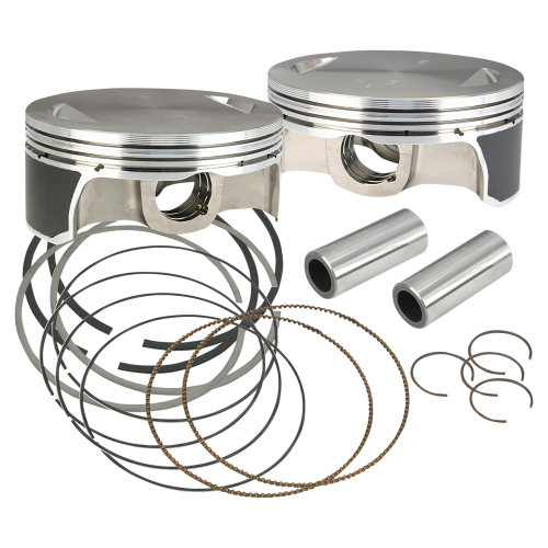 S&S Cycle - S&S Cycle Forged Piston Kit for 111/117/124ci. Motor - Standard Bore 4.125in. - .010in. Oversized - 106-3872A