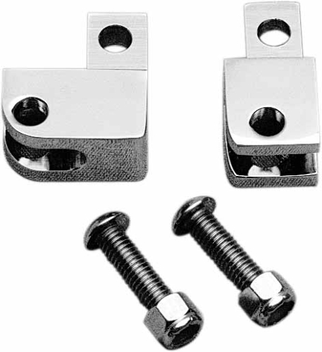 Custom Cycle - Custom Cycle Chrome Footpeg Elevators - CCE9734