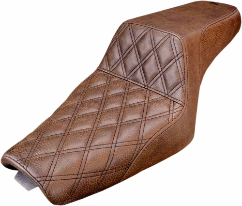 Saddlemen - Saddlemen Step-Up Front Lattice Stitch Seat - Brown - 807-11-172BR