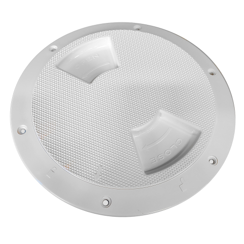 Sea-Dog - Sea-Dog Textured Quarter Turn Deck Plate - White - 8"