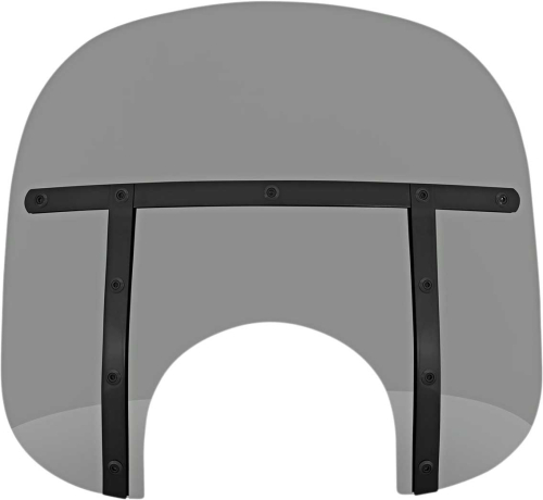 Memphis Shades - Memphis Shades Memphis Fats Windshield (9in. Cutout) - 13in. - Night Shades Black Smoke - MEB35112