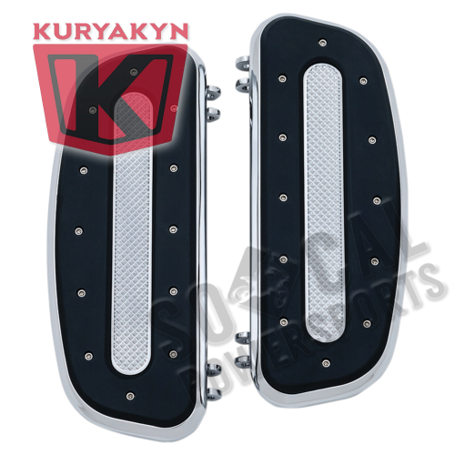 Kuryakyn - Kuryakyn Heavy Industries Driver Floorboards - Chrome - 7041