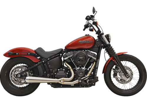Bassani Manufacturing - Bassani Manufacturing 2-into-1 Road Rage III Exhaust System - 49-State - Stainless - 1S72SSE