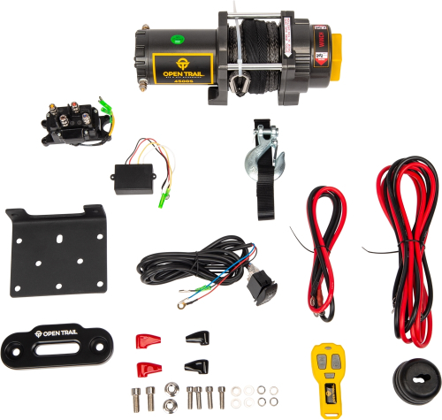 Open Trail - Open Trail 4500LB Synthethic Rope Winch - 460-0132