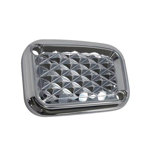 Covingtons - Covingtons Hydraulic Clutch Master Cylinder Cover - Diamondback - Chrome - C3068-C