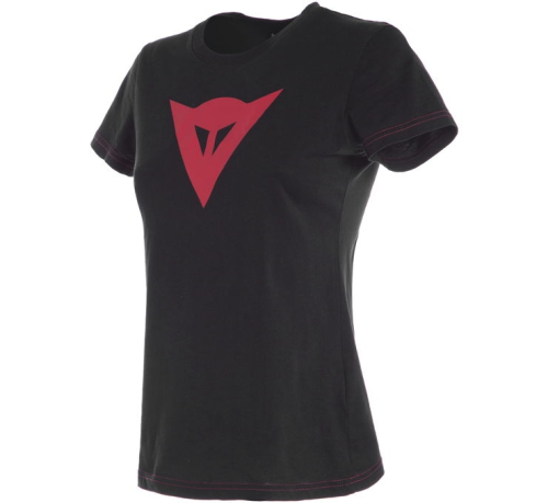 Dainese - Dainese Speed Demon Womens T-Shirt - 202896742-606-L - Black/Red - Large