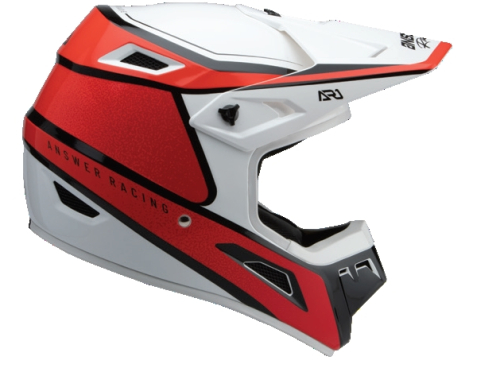Answer - Answer A22 AR1 Vivid Helmet - 446283 - Flo Red/White - X-Small