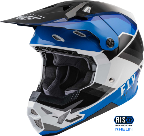 Fly Racing - Fly Racing Formula CP Rush Helmet - 73-0020S - Black/Blue/White - Small