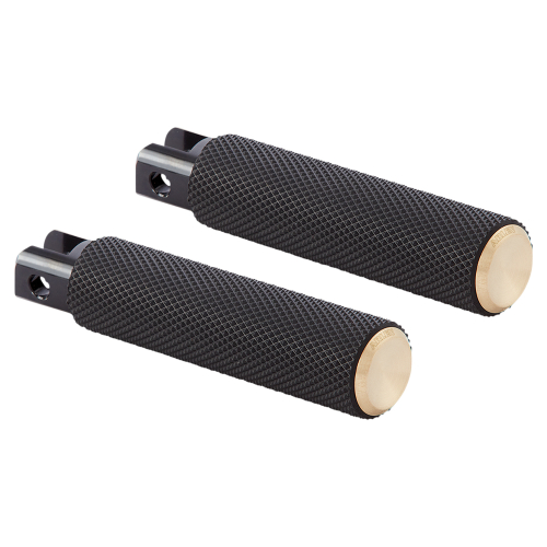 Arlen Ness - Arlen Ness Fusion Footpegs - Knurled - Brass - I-1323