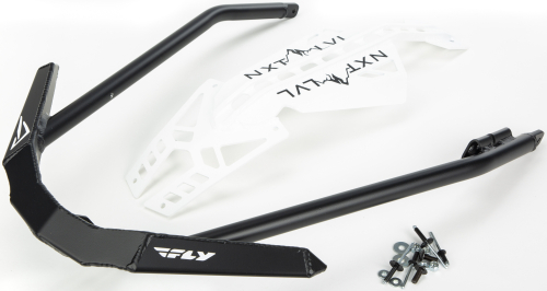 Skinz Protective Gear - Skinz Protective Gear Front Aluminum Bumper - Black/White - NXPFB228-WHT