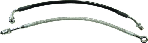Goodridge - Goodridge Stainless Steel Braided Hydraulic Clutch Line Kit - Stock - Clear Coated Chrome - HD0005-1CCH