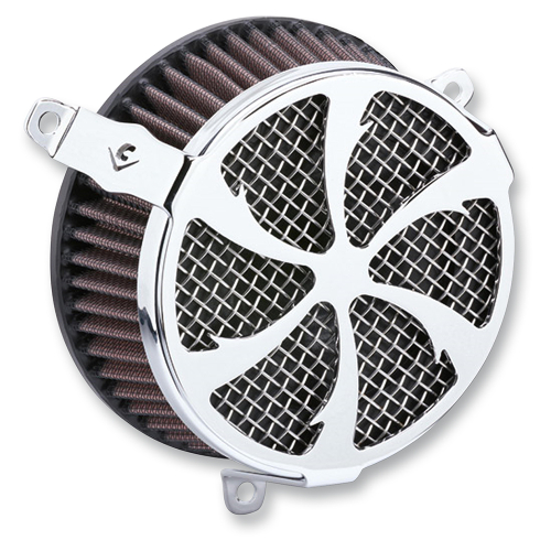 Cobra - Cobra Swept Air Cleaner Kit - Chrome - 606-101-01
