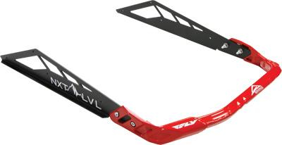 Skinz Protective Gear - Skinz Protective Gear Rear Bumper for Polaris Pro - Flat Black/Red - NXPRB200-FBK/RD