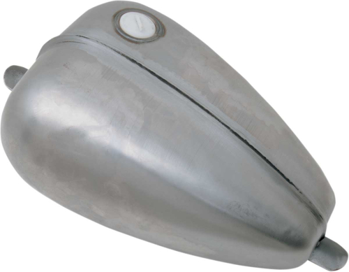 Drag Specialties - Drag Specialties Mustang Gas Tank w/ Threaded Gas Cap - Ribbed - 0128090