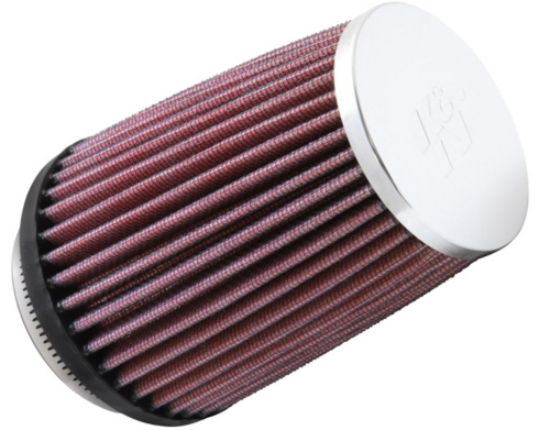 K&N Engineering - K&N Engineering Universal Round Tapered Air Filter - Chrome End Cap - RC-2600
