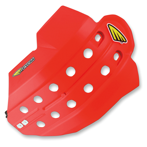 Cycra - Cycra Full Coverage Skid Plate with Hard Mounts - Red - 6200-33