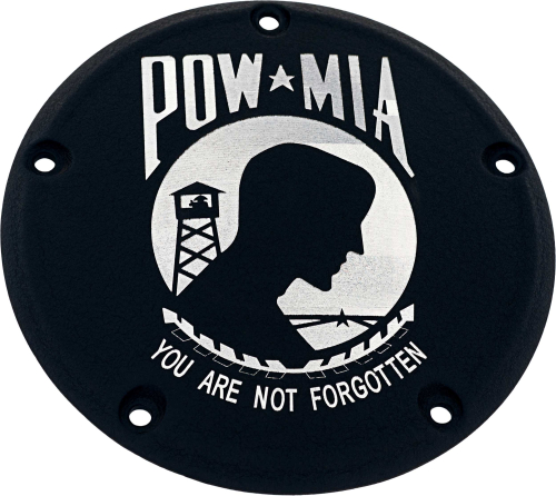 Custom Engraving LTD - Custom Engraving LTD Patriotic Derby Cover for Pow-Mia - Black - TC - POW02-12BG