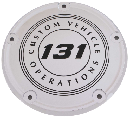 Custom Engraving LTD - Custom Engraving LTD Derby Cover for 131 CVO - Chrome - M8 Softail - 131-10-67