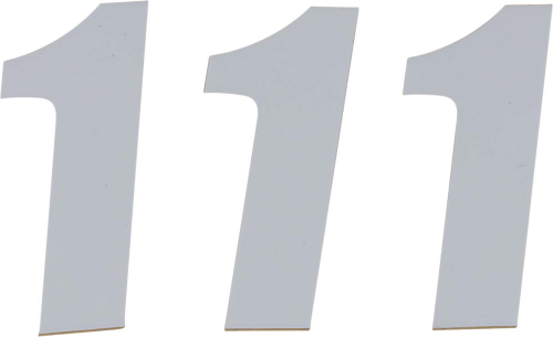 DCOR - DCOR Individual Numbers 4in. - No.1 - White - 45-14-1