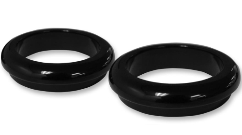 LA Choppers - LA Choppers Fork Dust Covers - Gloss Black - LA-7503-49B