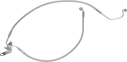 Drag Specialties - Drag Specialties Standard Length Rear Stainless Steel Brake Line Kit - Clear - 640223