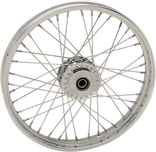 Drag Specialties - Drag Specialties Laced 40 Spoke Front Wheel - 21x2.15 - Chrome (Single Disc) - 0203-0625