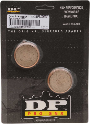 DP Brakes - DP Brakes SNX High Friction HH+ Snowmobile Pads - SDP848SNX