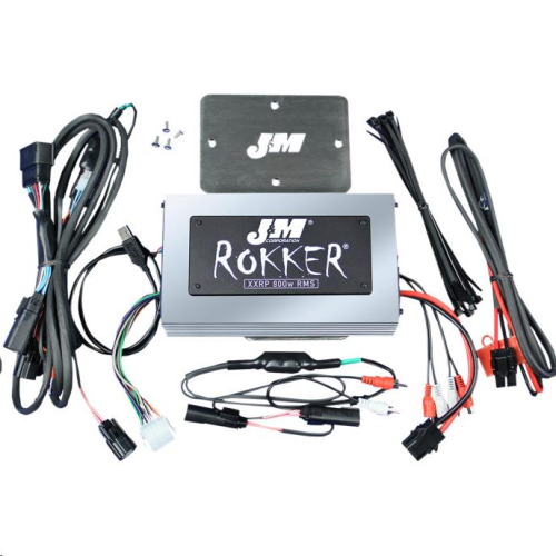 J&M - J&M Rokker 800W 4-Channel Programmable Amp Kits - JAMP-800HR16ULP