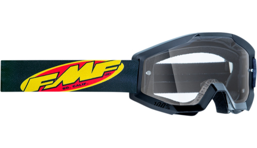 FMF Racing - FMF Racing PowerCore Core Youth Goggles - F-50500-101-01 - Black / Clear Lens - OSFM