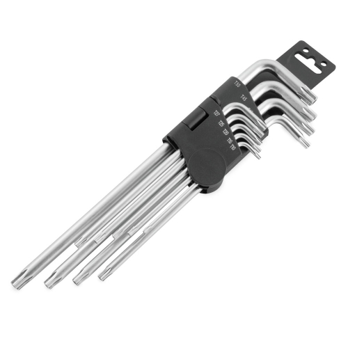 BikeMaster - BikeMaster 9-Piece Security L-Torx Wrench Set and Holder - 151583