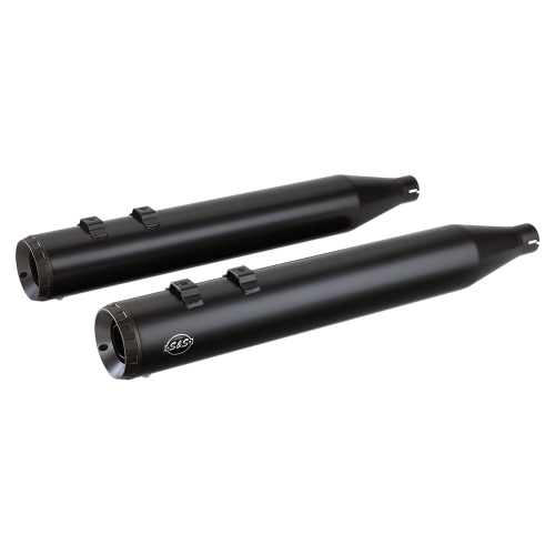 S&S Cycle - S&S Cycle Grand National Slip-On Muffler - 4in. - Black - 550-0690